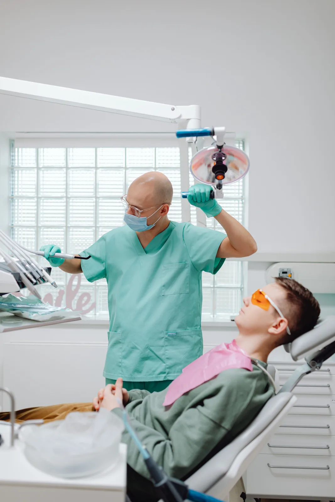 Preparing the operatory for treatment, referred to in the Full Mouth Restoration section for Toronto
